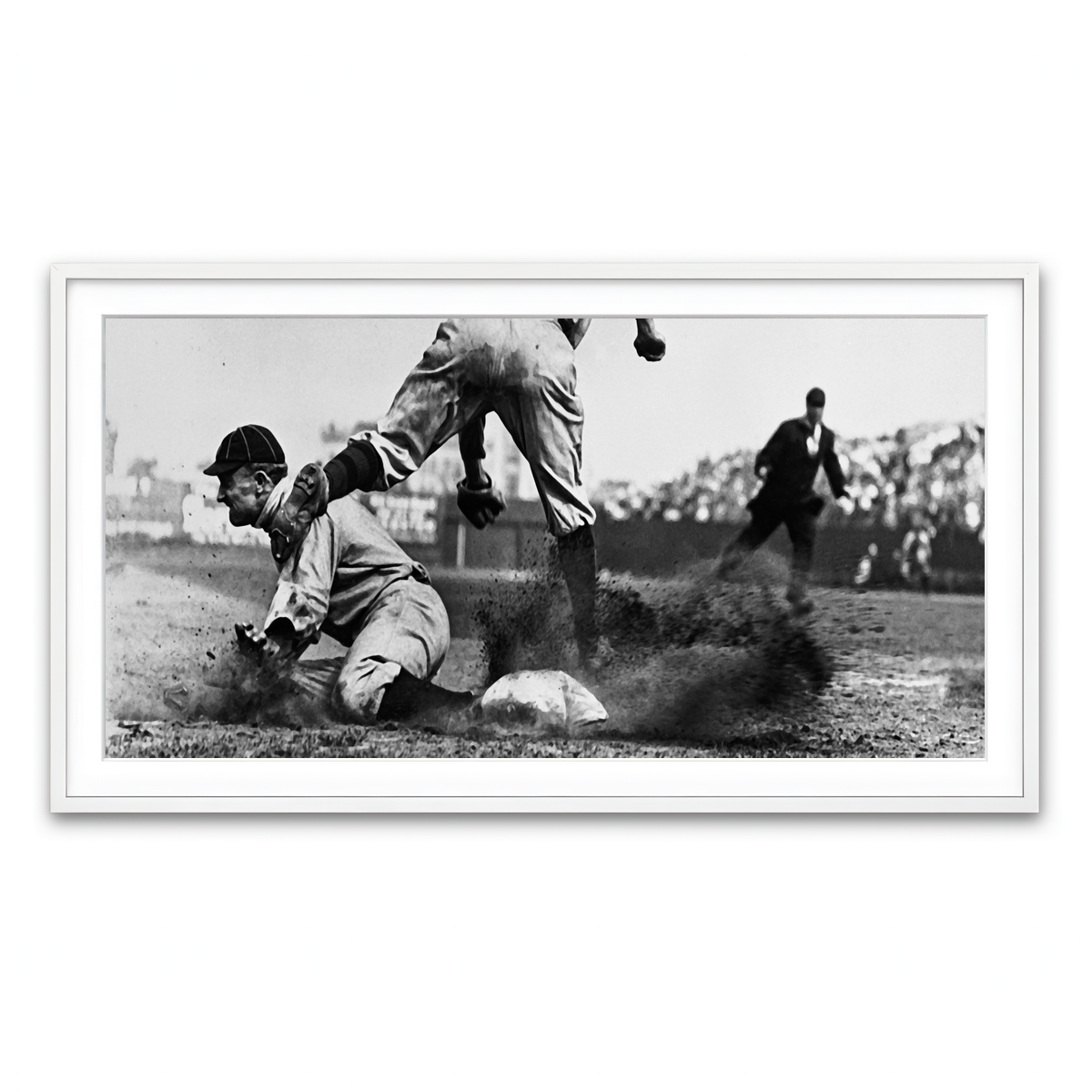 Framed Print 2x1 White