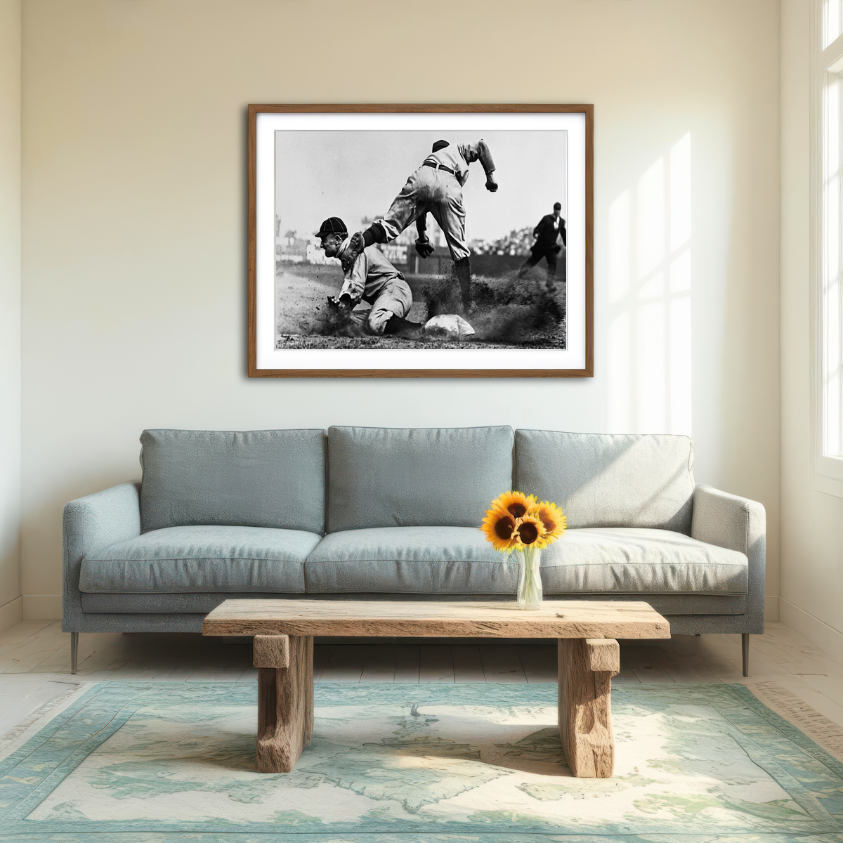 AUTO-MOCKUP ROOM | Ty Cobb Wall Art