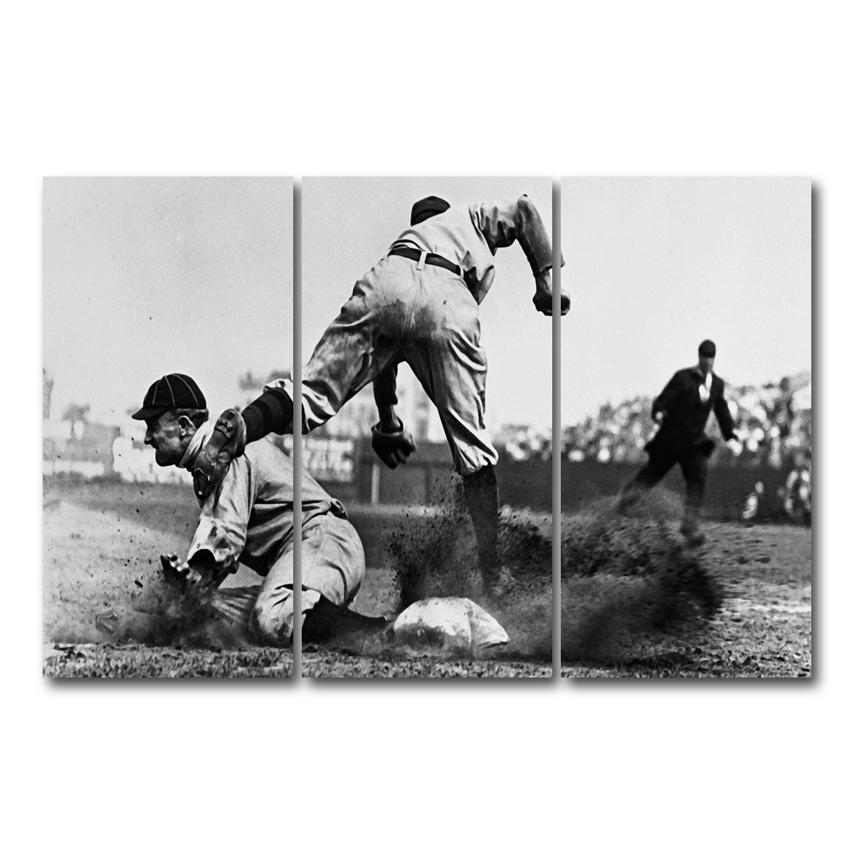 AUTO-MOCKUP WHITE | Ty Cobb | 3 Piece | Gallery Wrap Canvas | group=12x24