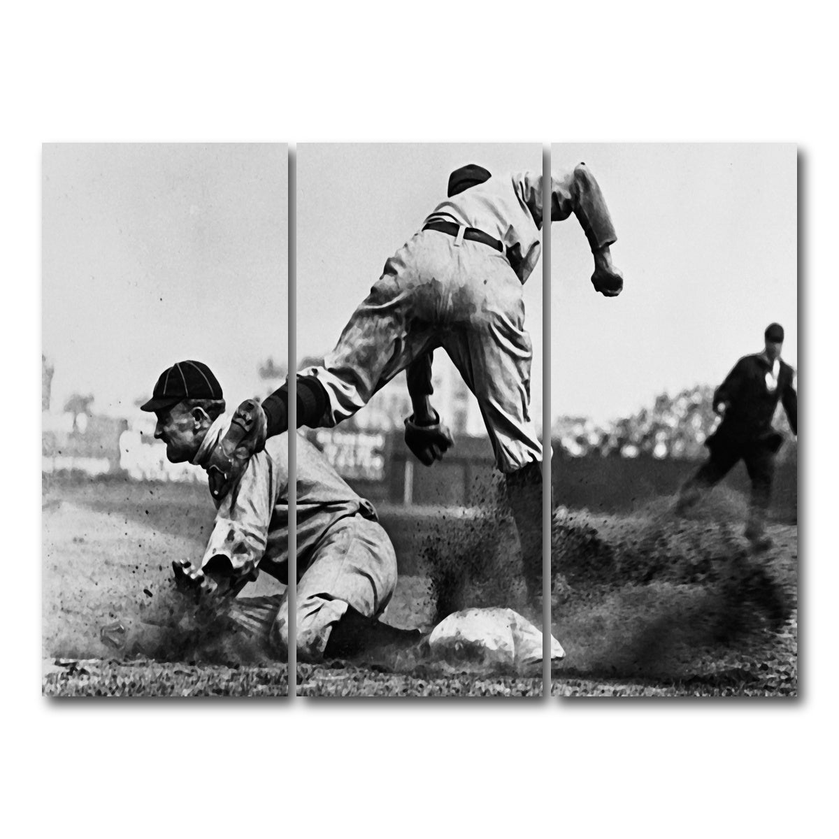 AUTO-MOCKUP WHITE | Ty Cobb | 3 Piece | Gallery Wrap Canvas | group=8x18