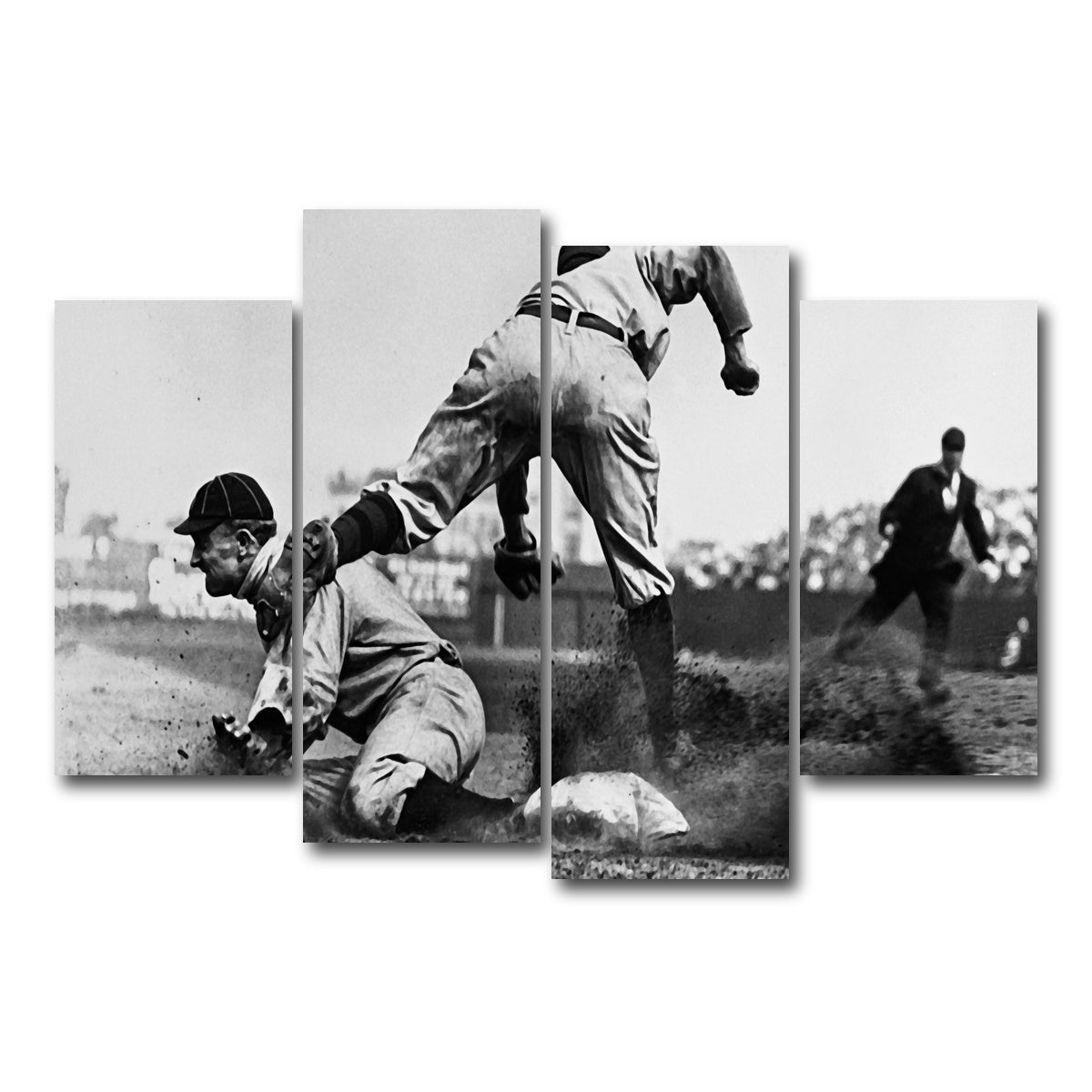 AUTO-MOCKUP WHITE | Ty Cobb | 4 Piece | Gallery Wrap Canvas | group=4_short