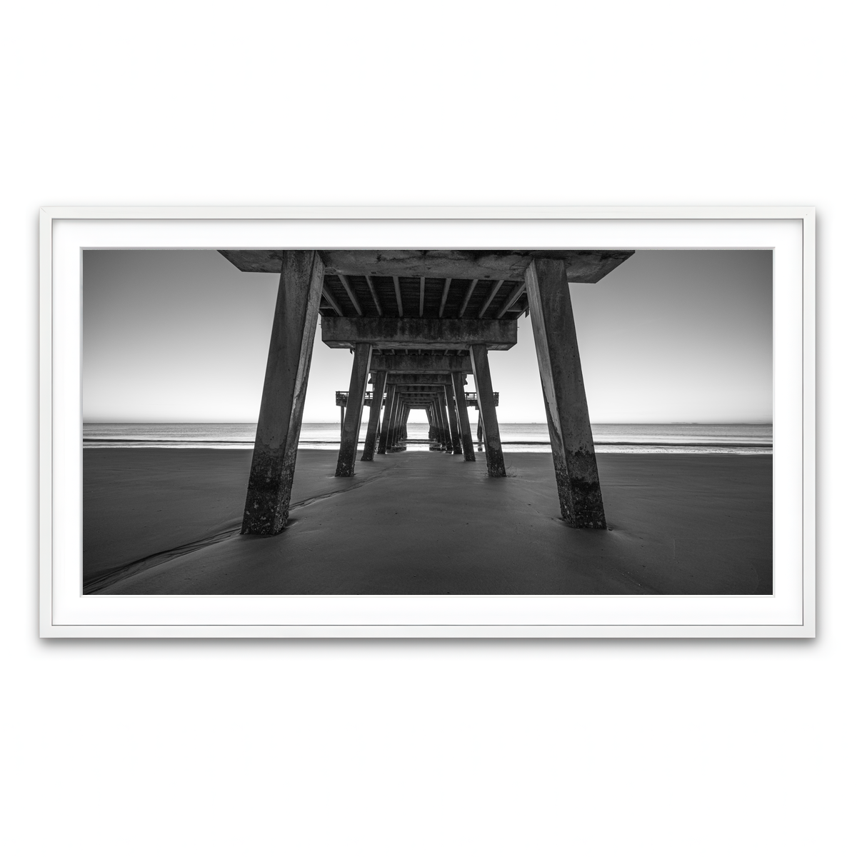 Framed Print 2x1 White