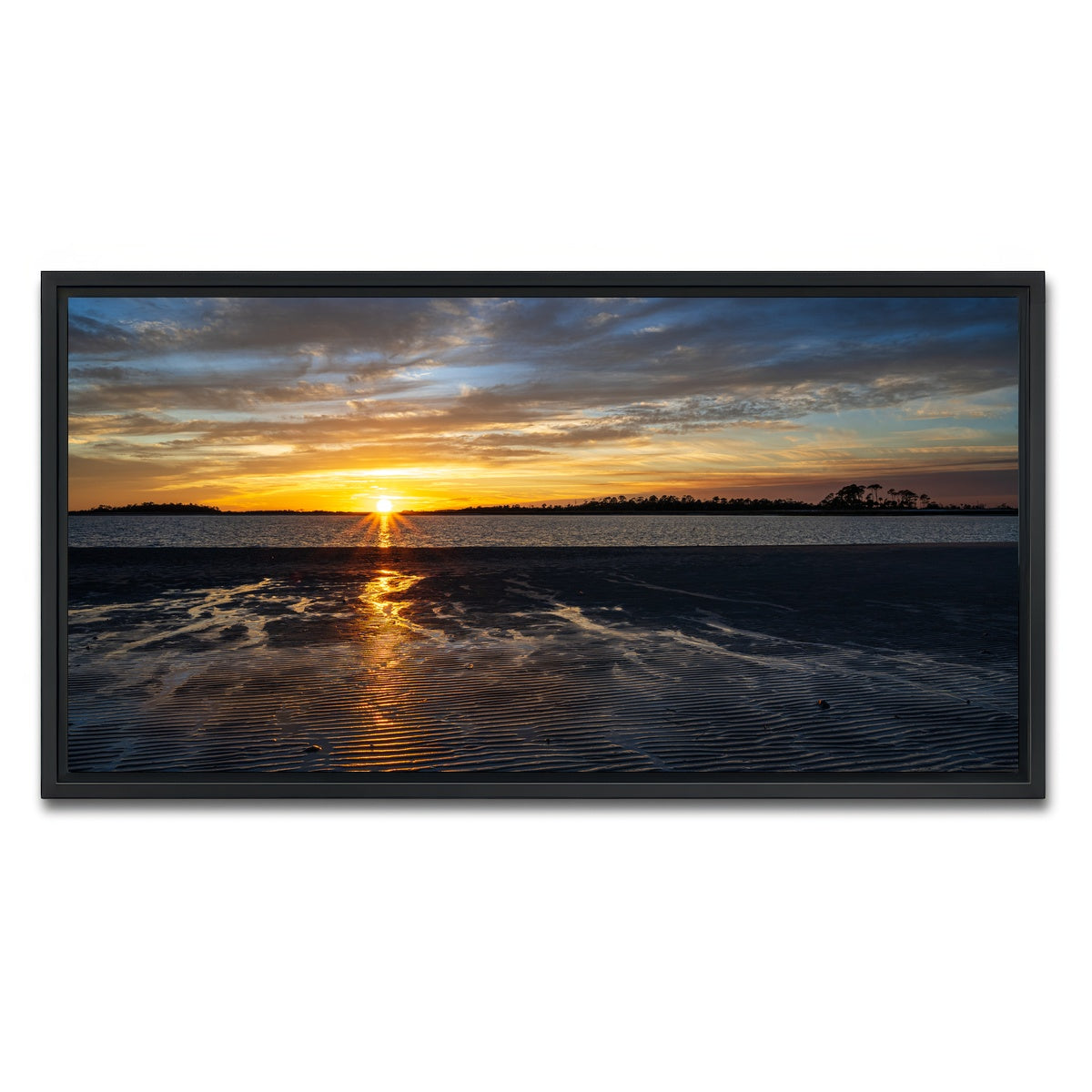 AUTO-MOCKUP WHITE | Tybee Island GA | 1 Piece | Black Framed Canvas | group=2x1