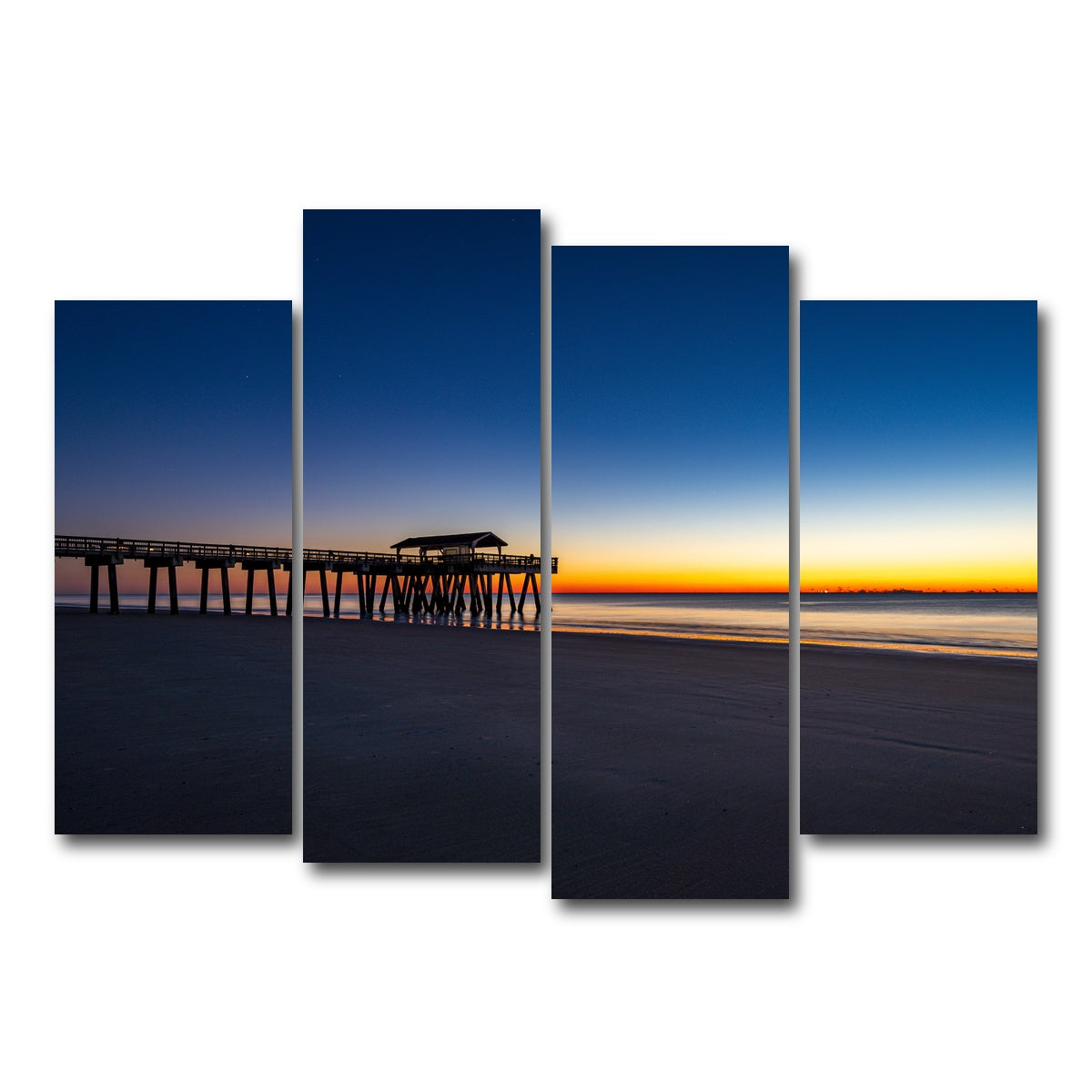AUTO-MOCKUP WHITE | Tybee Island Georgia | 4 Piece | Gallery Wrap Canvas | group=4_normal