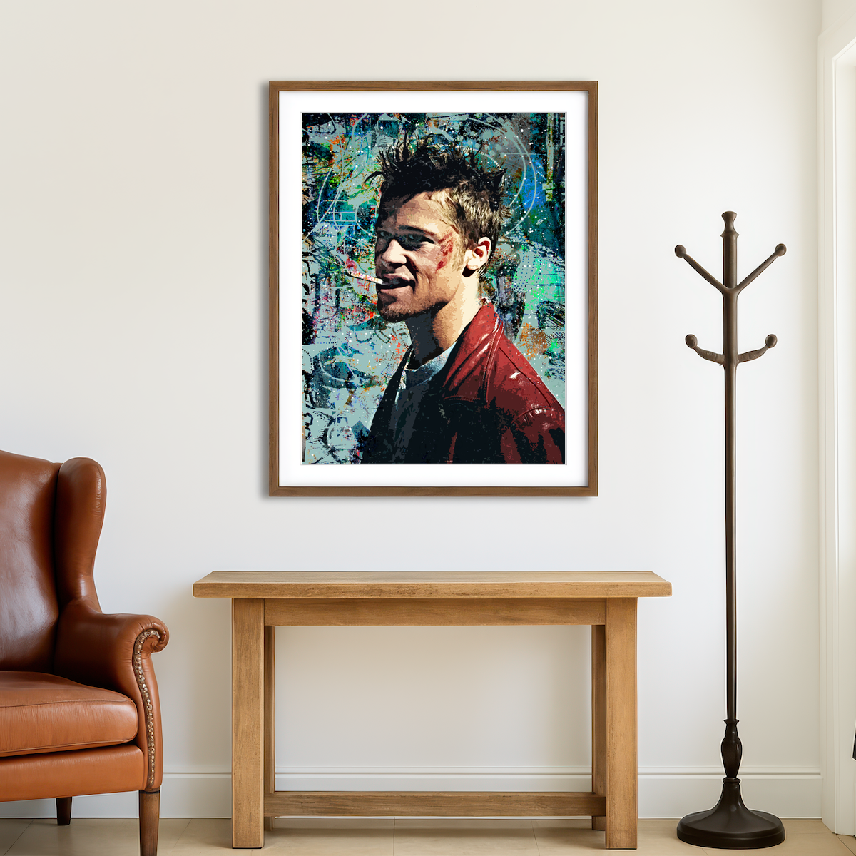 AUTO-MOCKUP ROOM | Tyler Durden Graffiti Wall Art