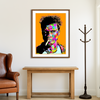 AUTO-MOCKUP ROOM | Tyler Durden Wall Art