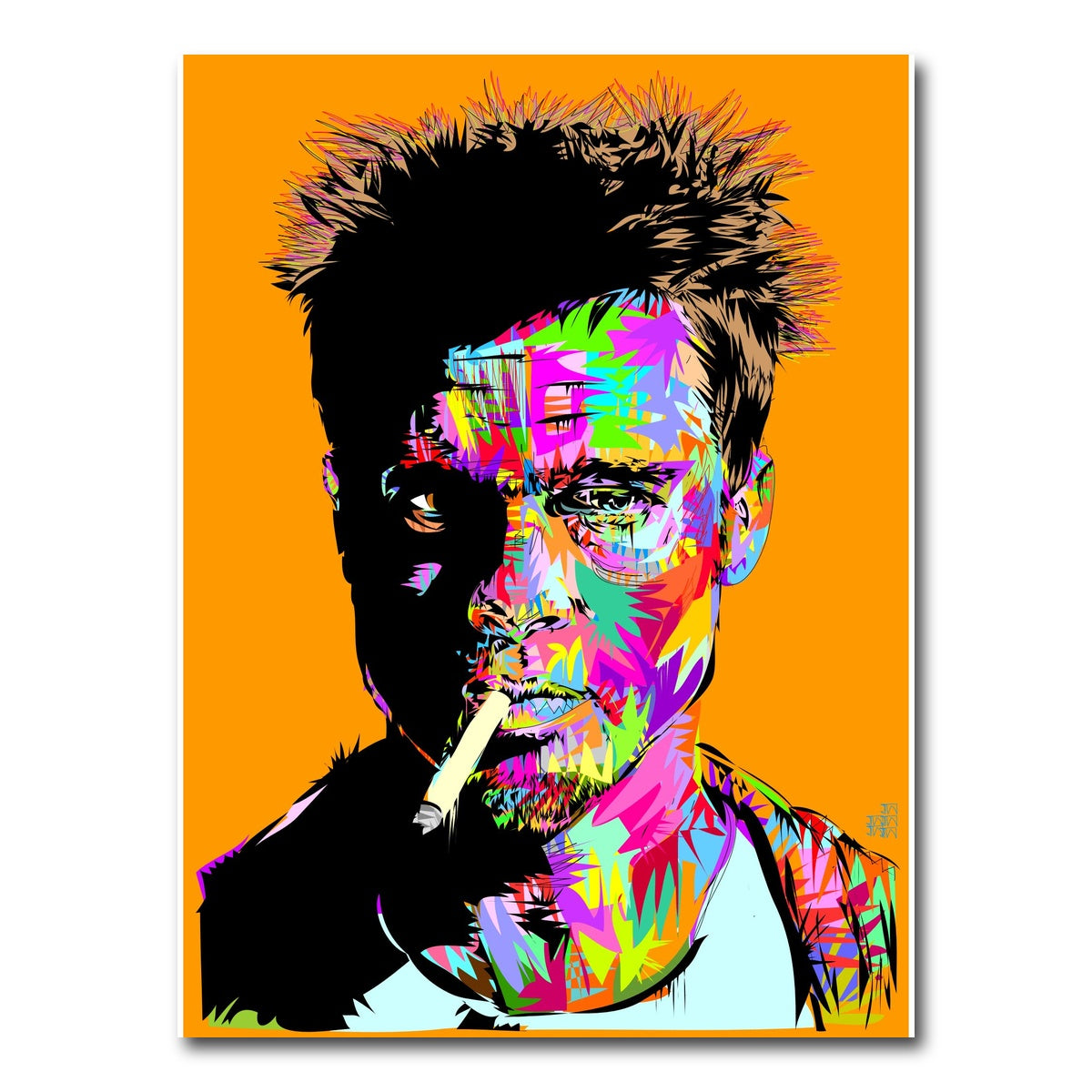 AUTO-MOCKUP WHITE | Tyler Durden | 1 Piece | Gallery Wrap Canvas | group=3x4