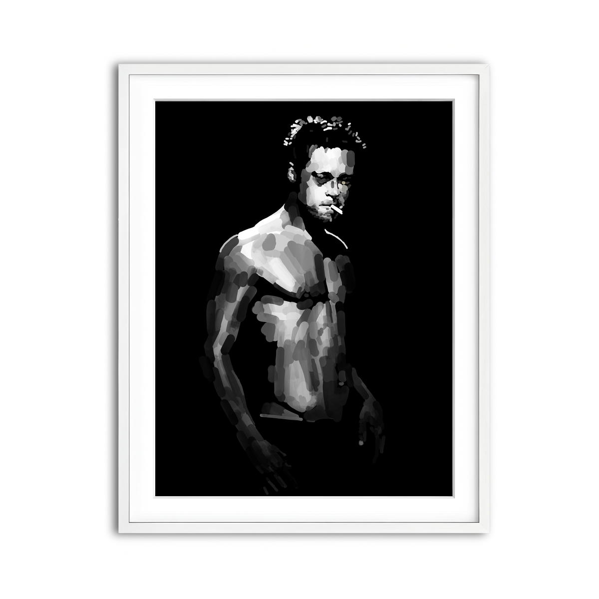 Framed Print 3x4 White