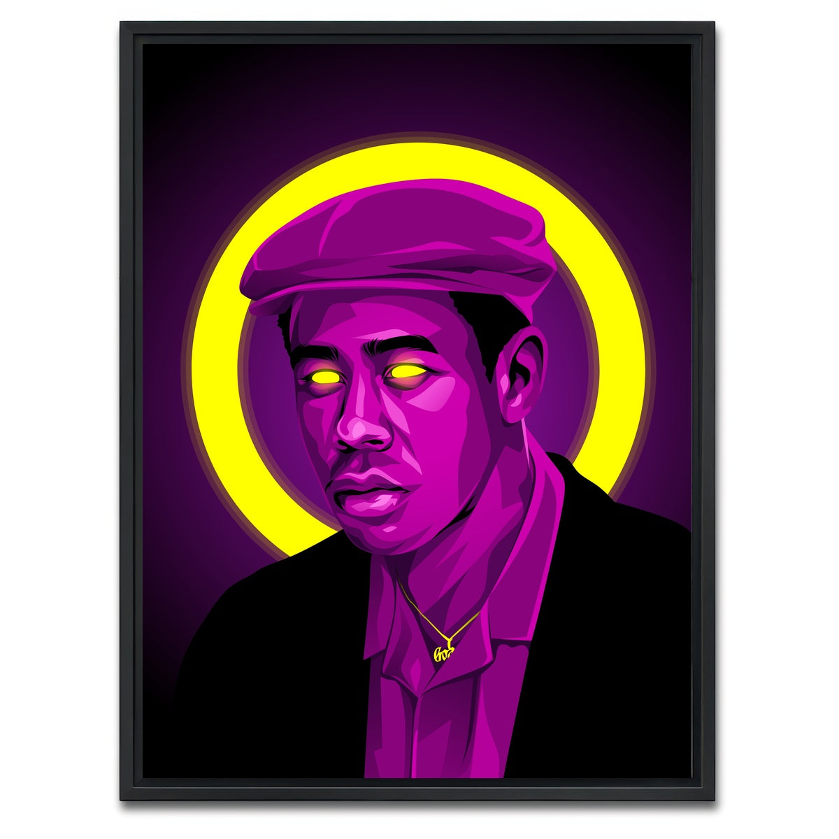AUTO-MOCKUP WHITE | Tyler the creator | 1 Piece | Black Framed Canvas | group=3x4
