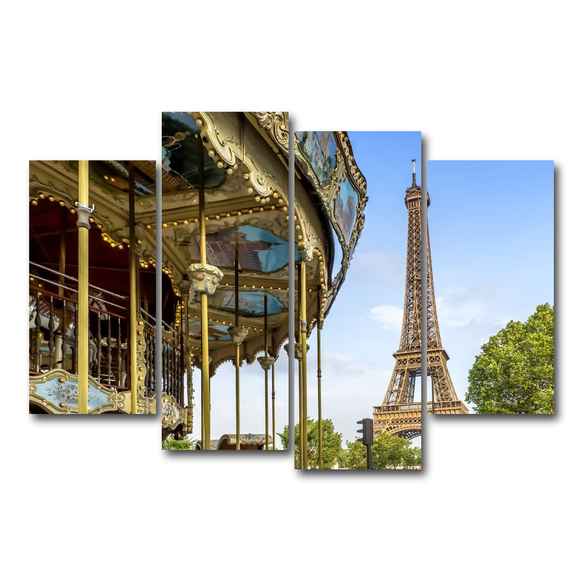 AUTO-MOCKUP WHITE | Typical Paris | 4 Piece | Gallery Wrap Canvas | group=4_short