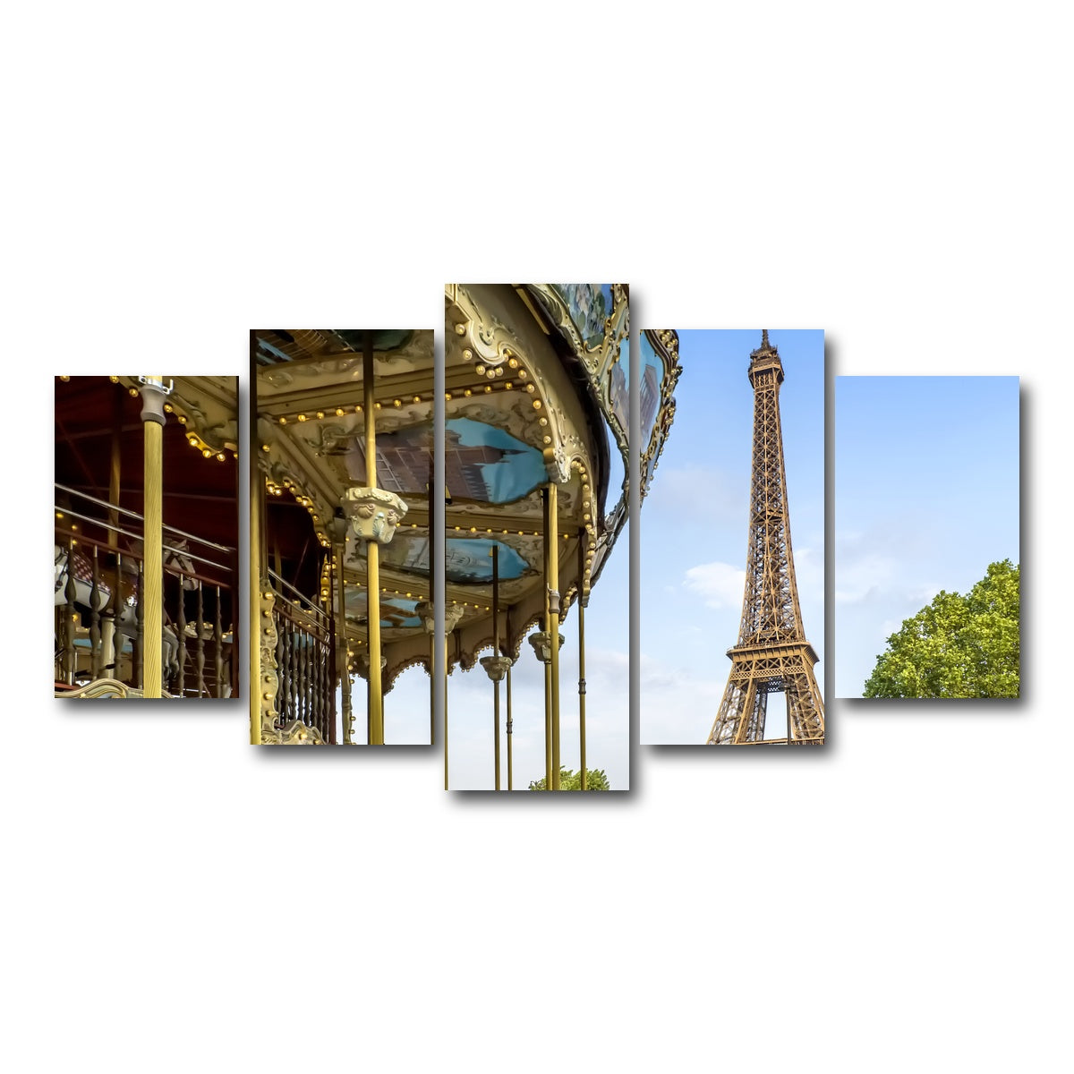 AUTO-MOCKUP WHITE | Typical Paris | 5 Piece | Gallery Wrap Canvas | group=5_normal