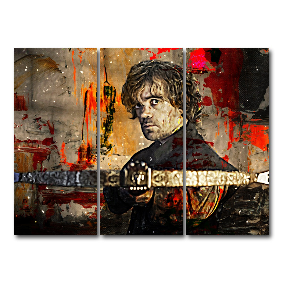 AUTO-MOCKUP WHITE | Tyrion Lannister | 3 Piece | Gallery Wrap Canvas | group=8x18