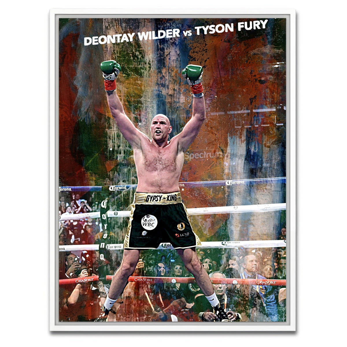 AUTO-MOCKUP WHITE | Tyson Fury | 1 Piece | White Framed Canvas | group=3x4