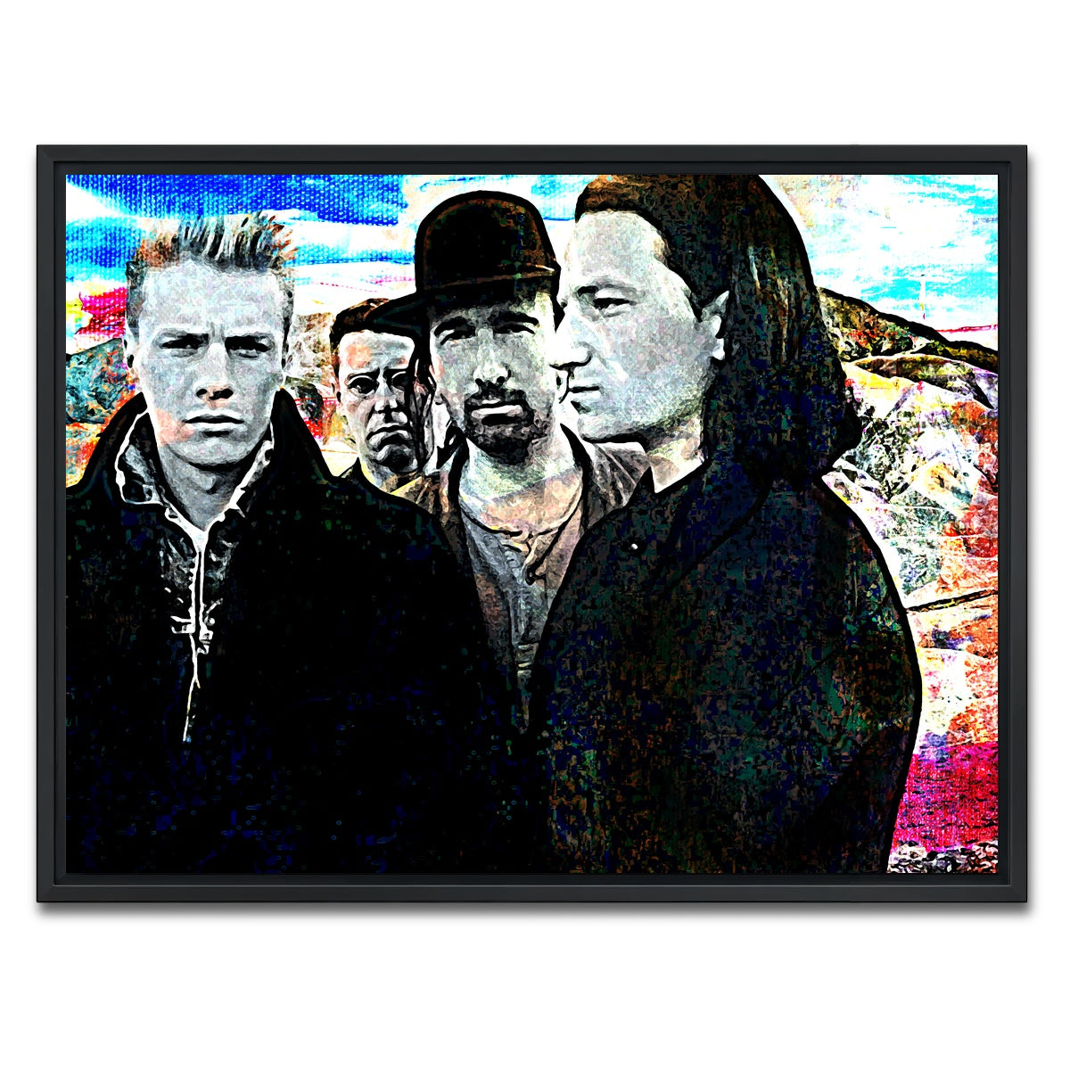 AUTO-MOCKUP WHITE | U2 | 1 Piece | Black Framed Canvas | group=4x3