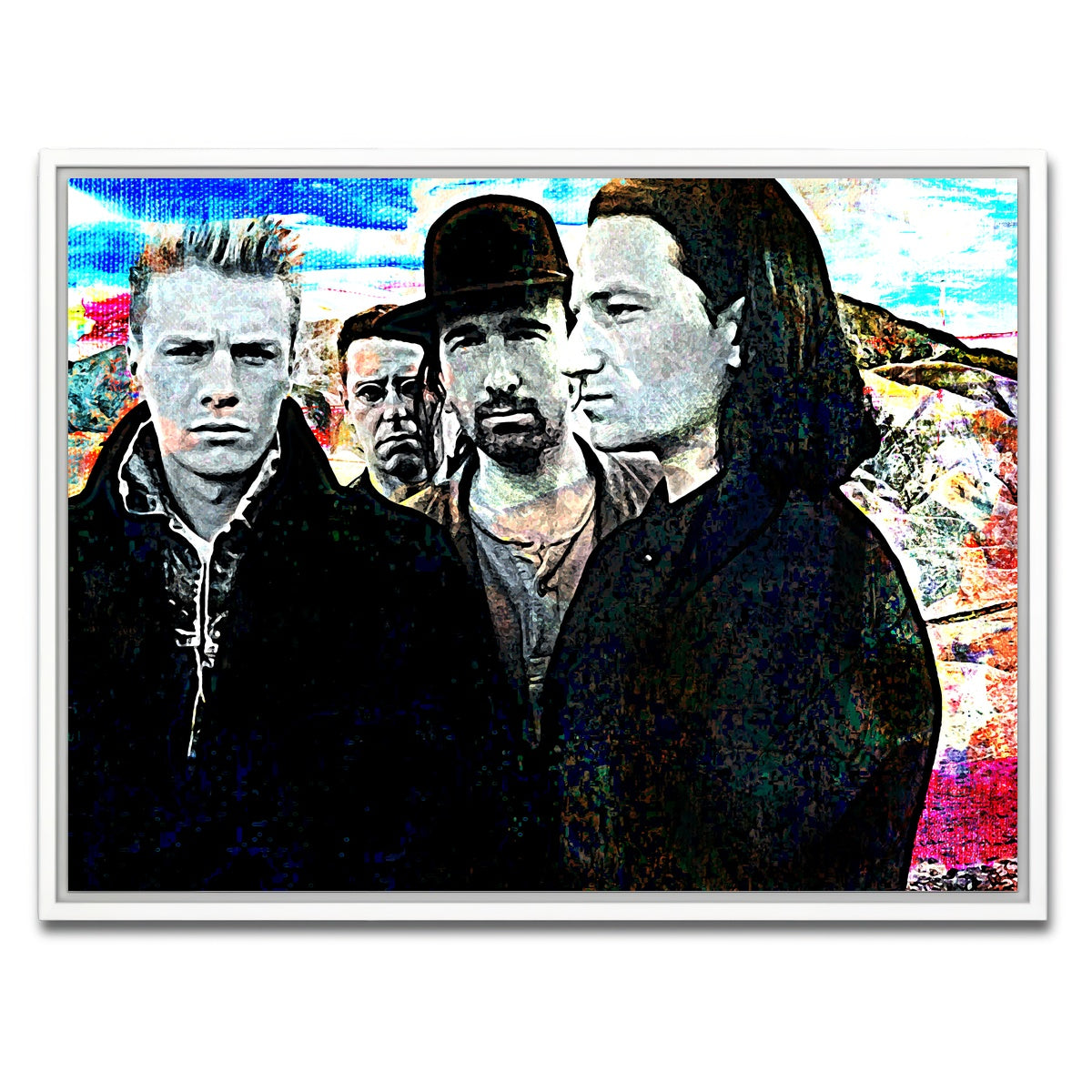AUTO-MOCKUP WHITE | U2 | 1 Piece | White Framed Canvas | group=4x3