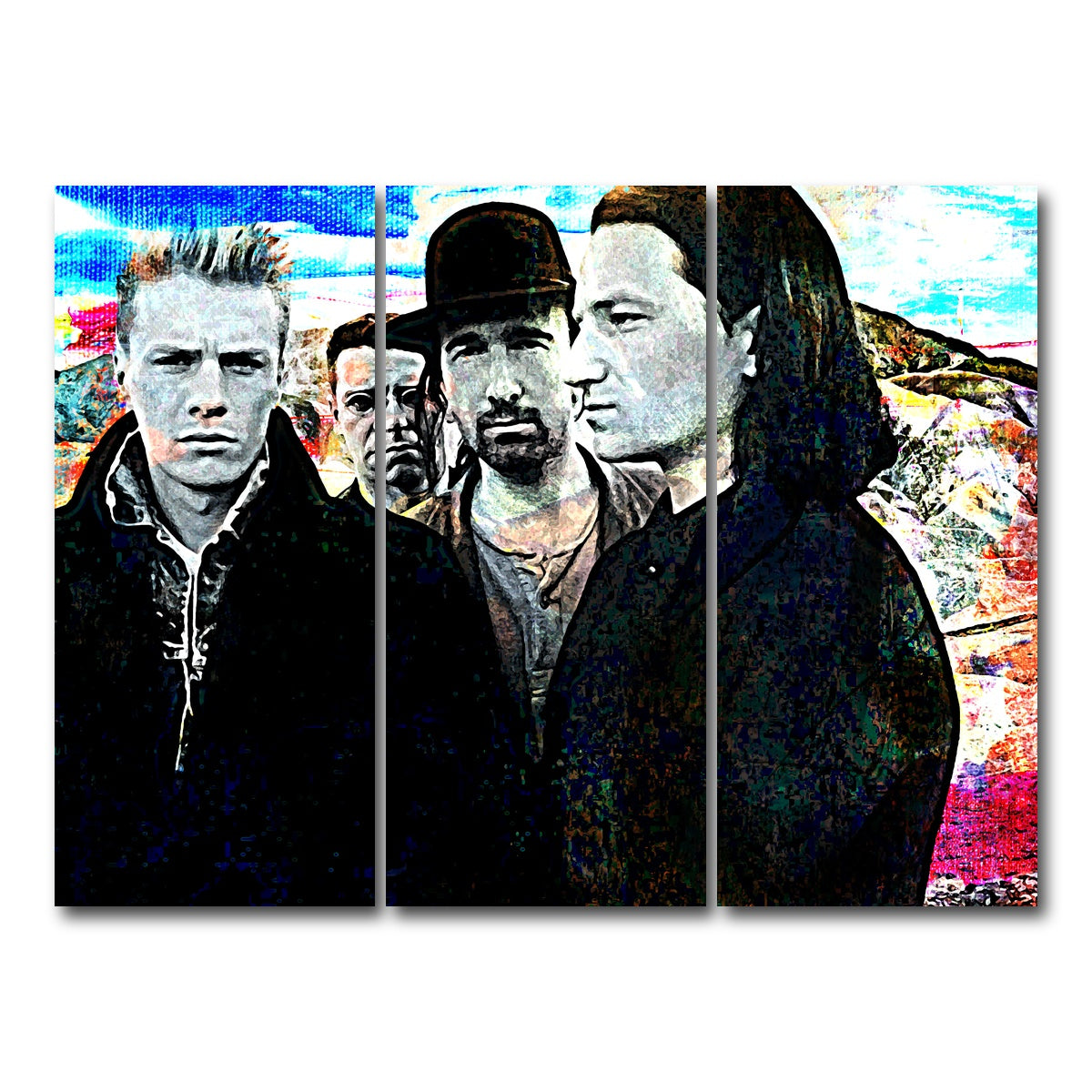 AUTO-MOCKUP WHITE | U2 | 3 Piece | Gallery Wrap Canvas | group=8x18