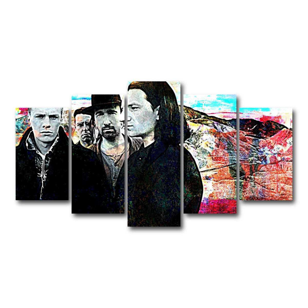 AUTO-MOCKUP WHITE | U2 | 5 Piece | Gallery Wrap Canvas | group=5_normal