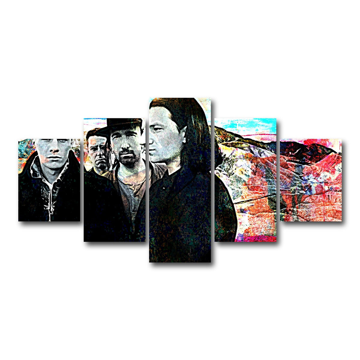 AUTO-MOCKUP WHITE | U2 | 5 Piece | Gallery Wrap Canvas | group=5_short