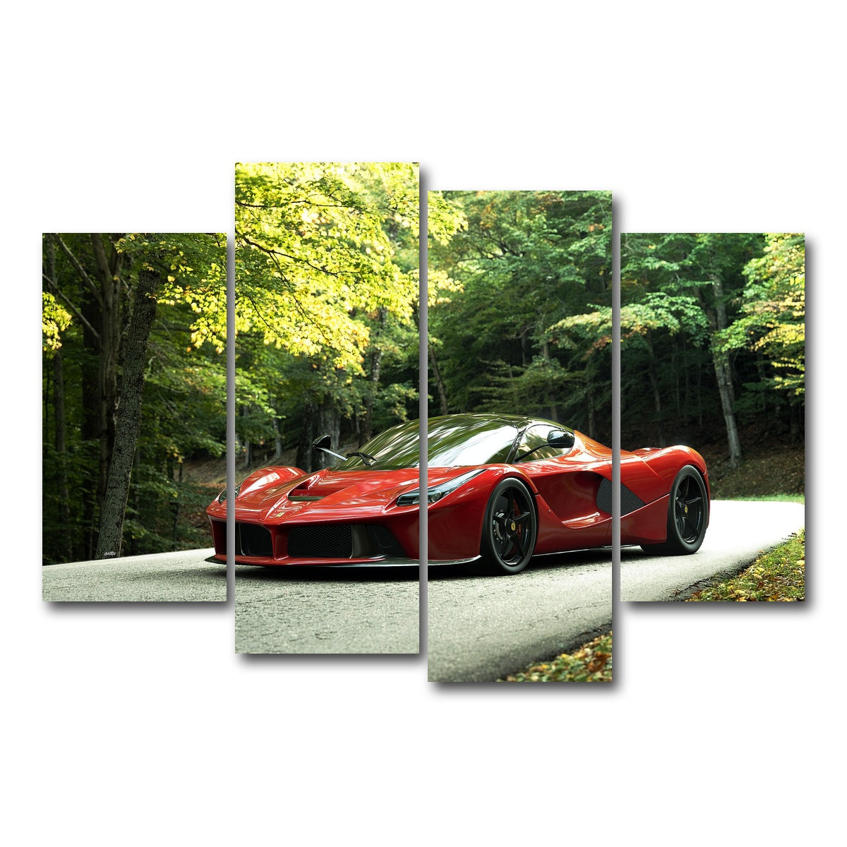 AUTO-MOCKUP WHITE | ULTIMATE | 4 Piece | Gallery Wrap Canvas | group=4_short