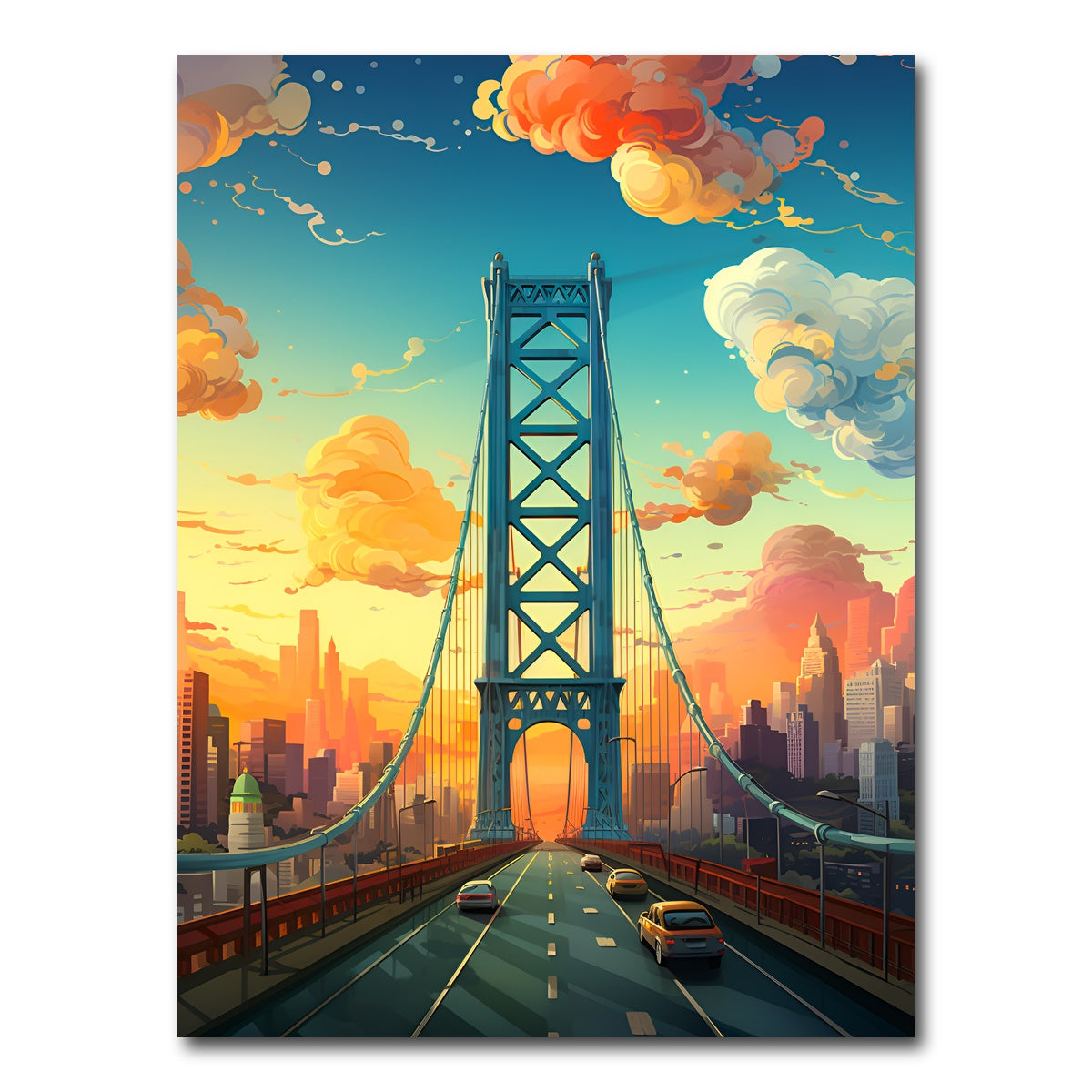 AUTO-MOCKUP WHITE | USA - Los Angeles | 1 Piece | Gallery Wrap Canvas | group=3x4