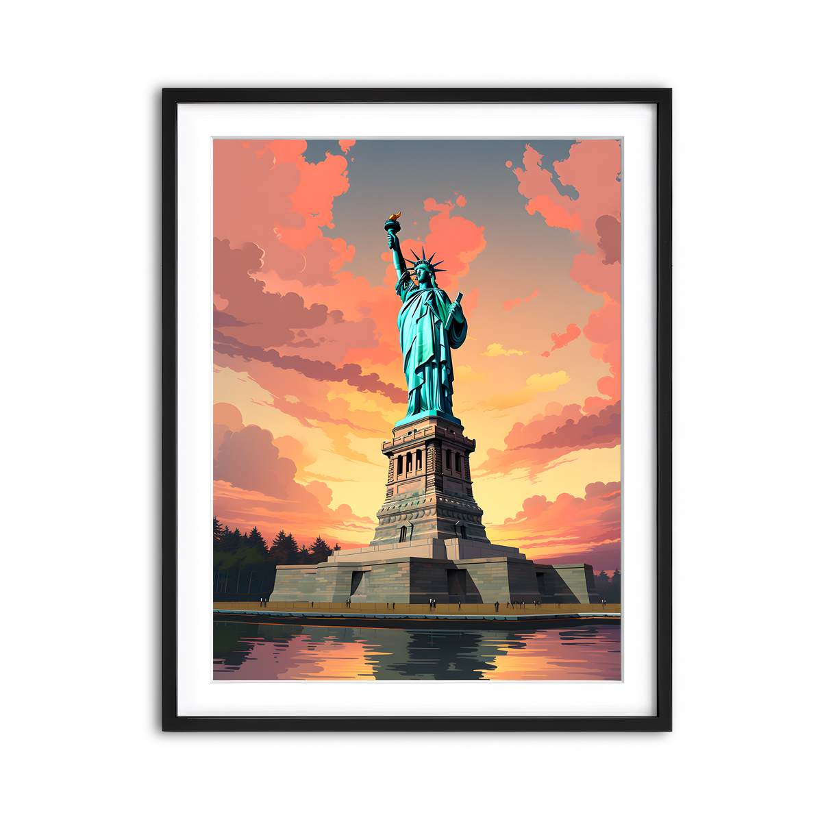Framed Print 3x4 Black