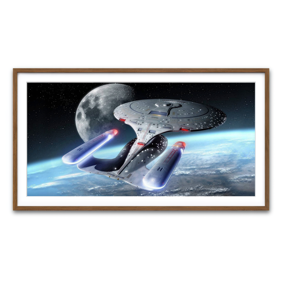 Framed Print 2x1 Walnut