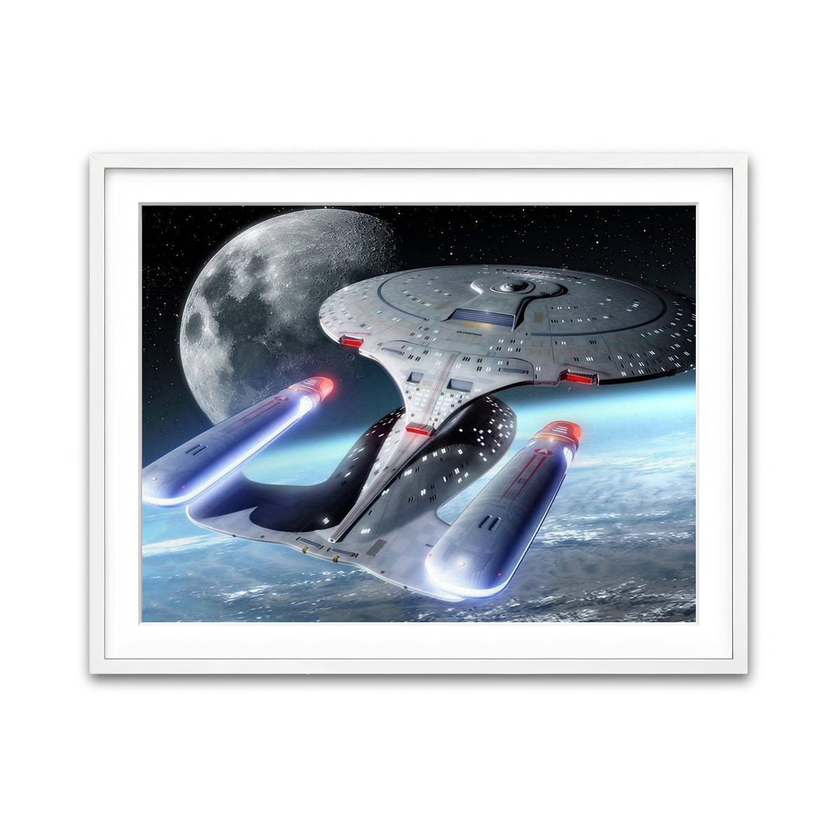 Framed Print 4x3 White