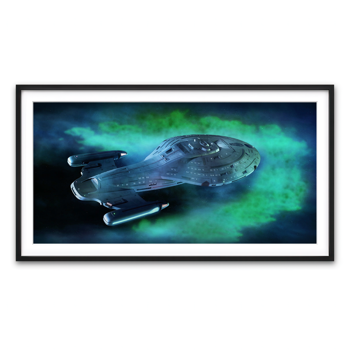 Framed Print 2x1 Black