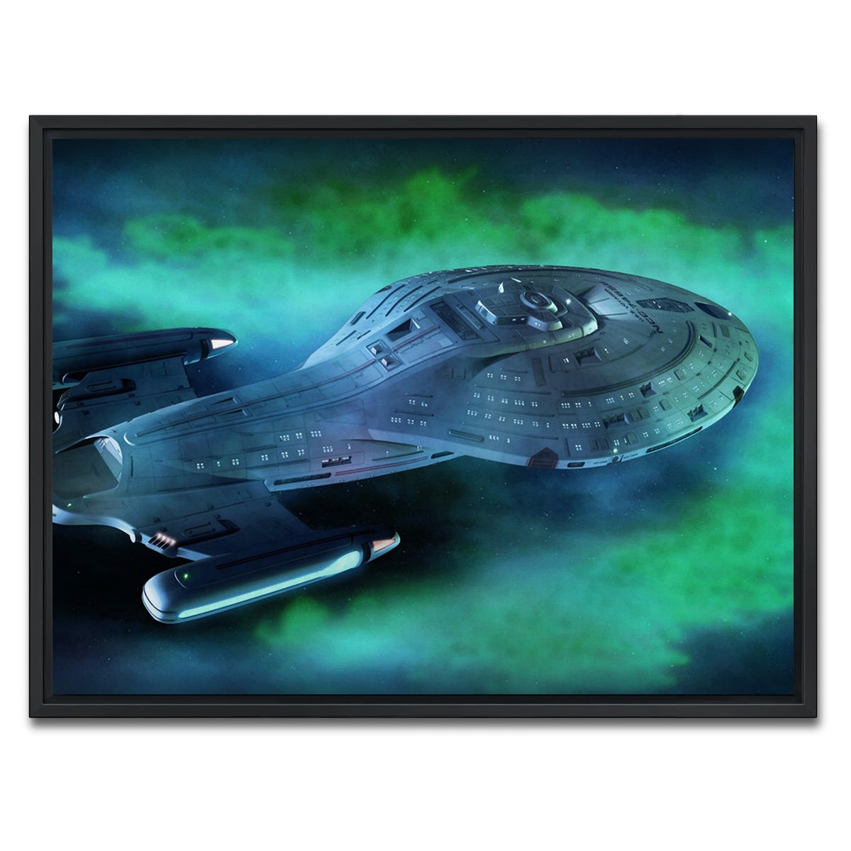 AUTO-MOCKUP WHITE | USS Voyager | 1 Piece | Black Framed Canvas | group=4x3