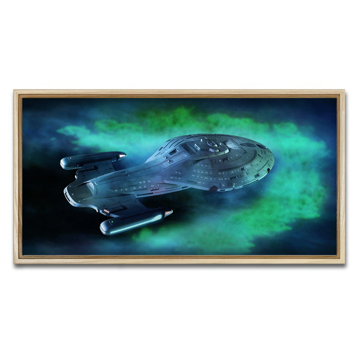 AUTO-MOCKUP WHITE | USS Voyager | 1 Piece | Natural Framed Canvas | group=2x1