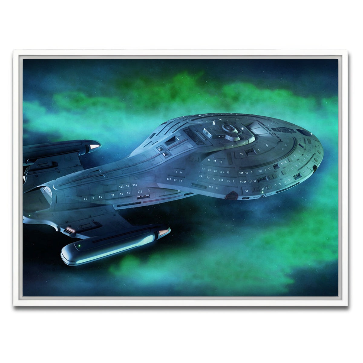 AUTO-MOCKUP WHITE | USS Voyager | 1 Piece | White Framed Canvas | group=4x3