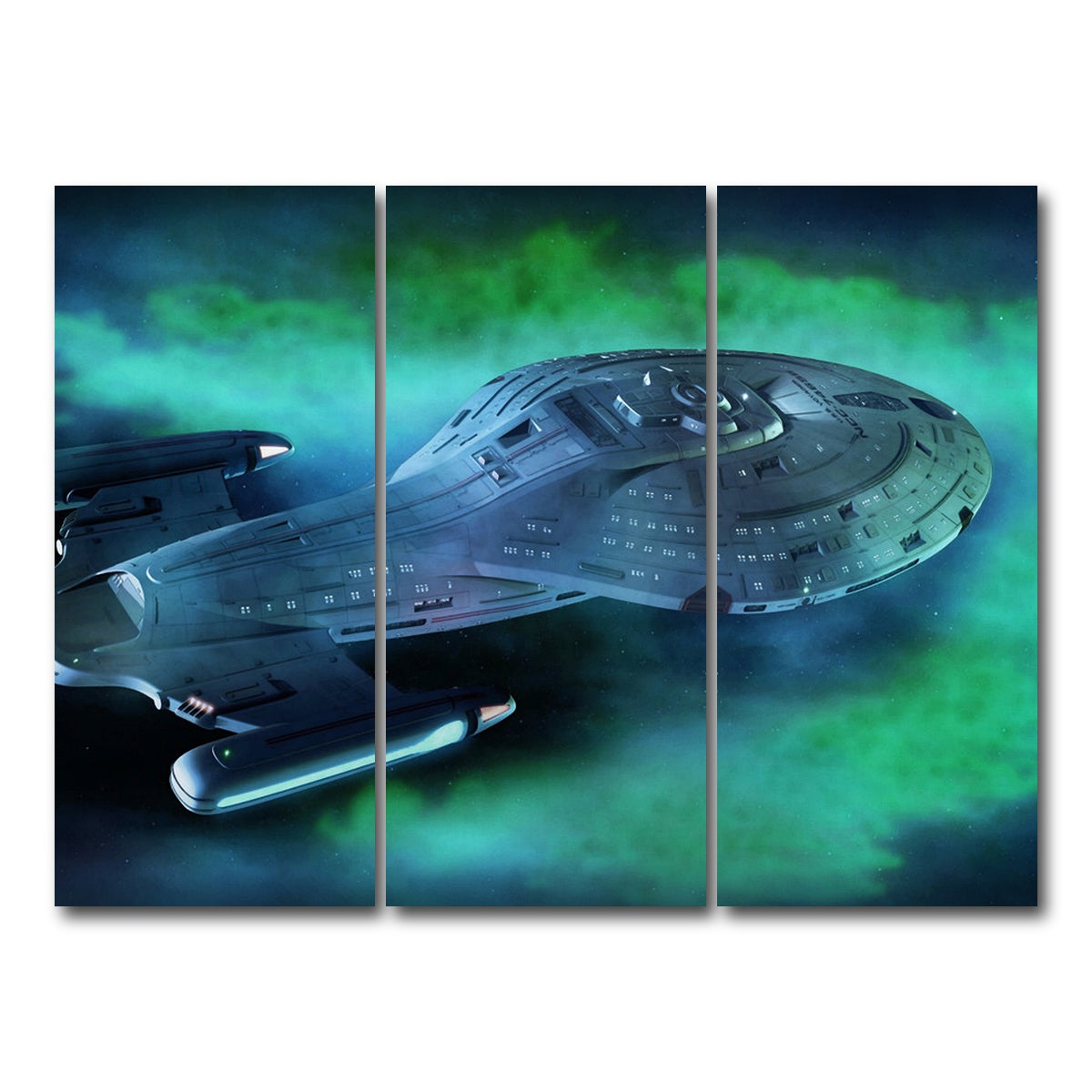 AUTO-MOCKUP WHITE | USS Voyager | 3 Piece | Gallery Wrap Canvas | group=8x18