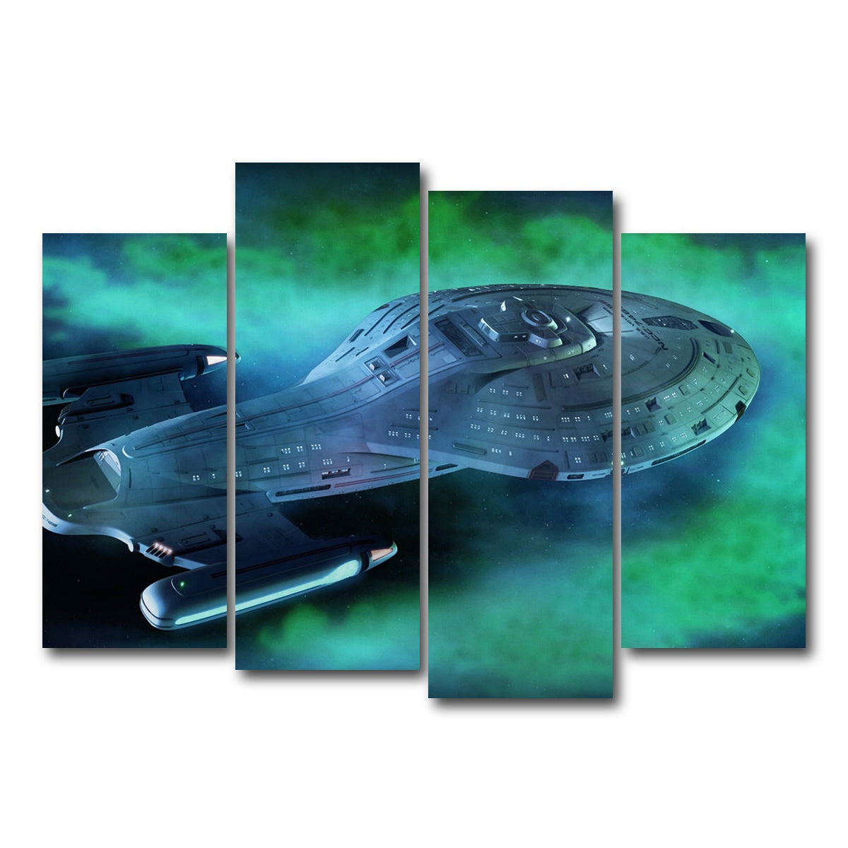 AUTO-MOCKUP WHITE | USS Voyager | 4 Piece | Gallery Wrap Canvas | group=4_normal