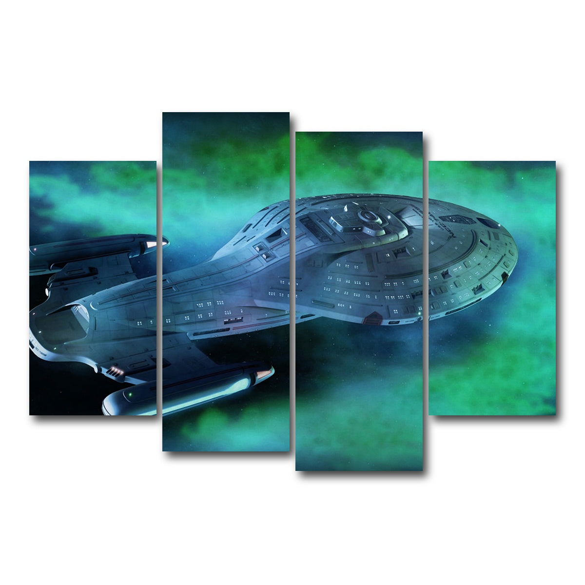 AUTO-MOCKUP WHITE | USS Voyager | 4 Piece | Gallery Wrap Canvas | group=4_short
