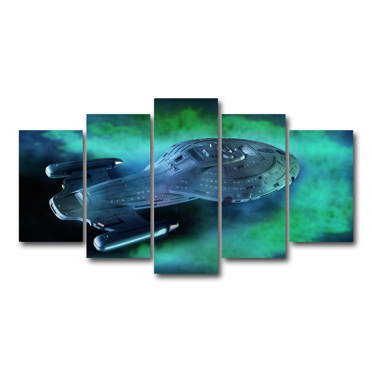 AUTO-MOCKUP WHITE | USS Voyager | 5 Piece | Gallery Wrap Canvas | group=5_normal