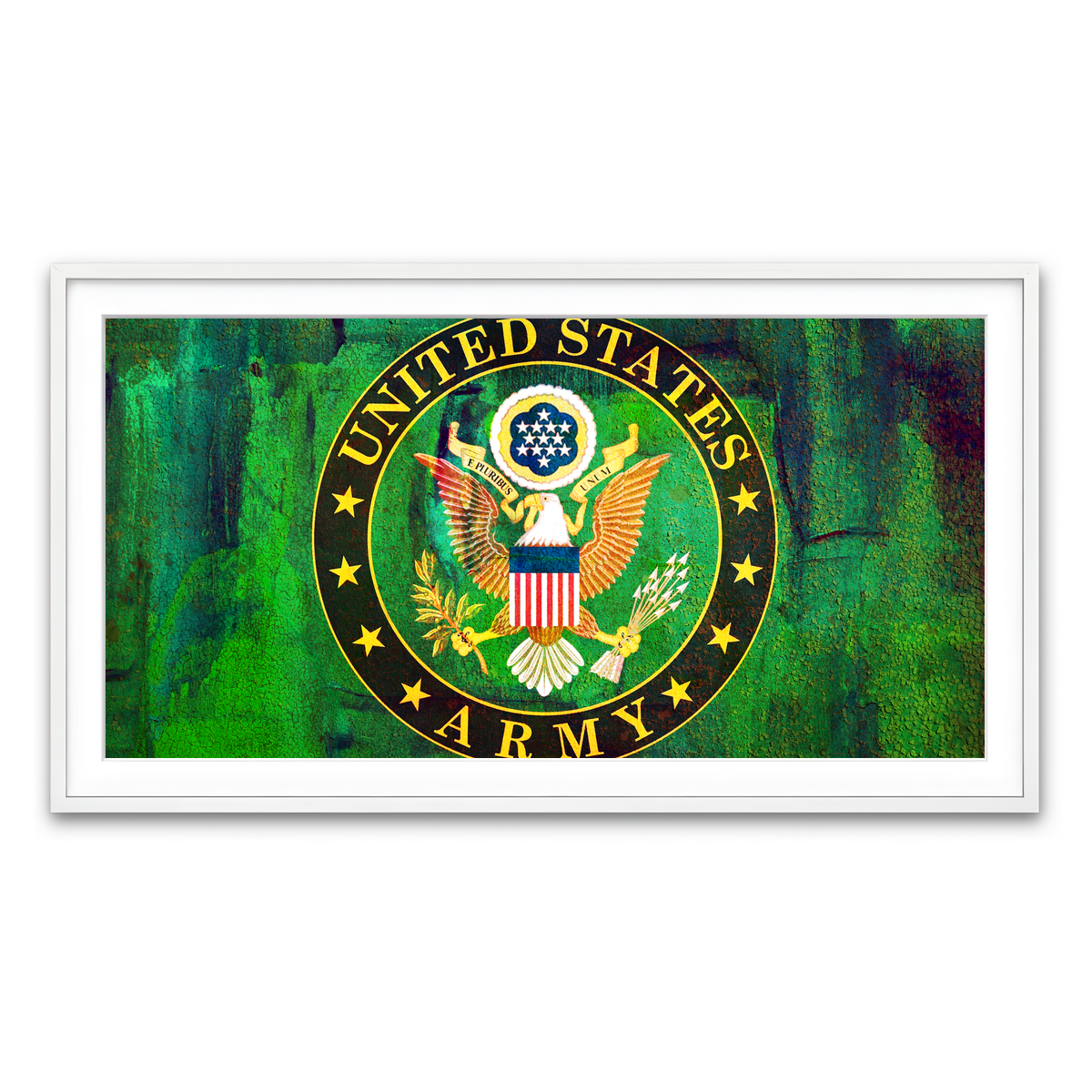 Framed Print 2x1 White