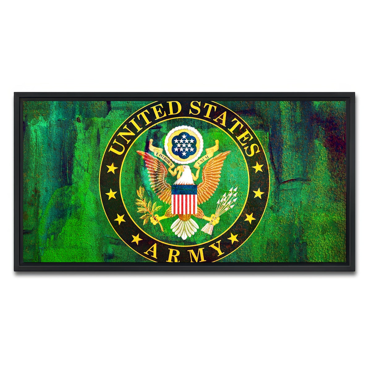 AUTO-MOCKUP WHITE | US Army | 1 Piece | Black Framed Canvas | group=2x1