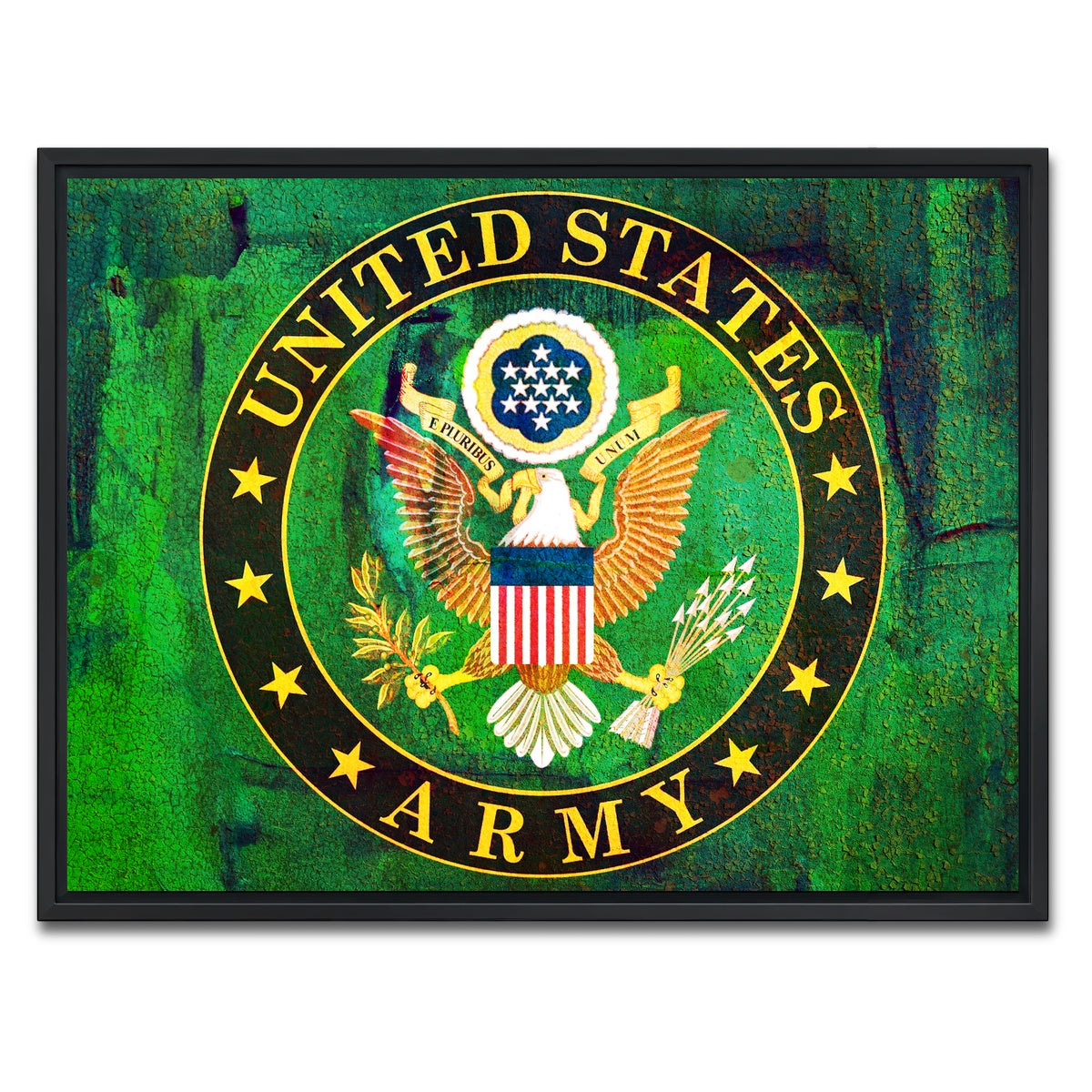 AUTO-MOCKUP WHITE | US Army | 1 Piece | Black Framed Canvas | group=4x3