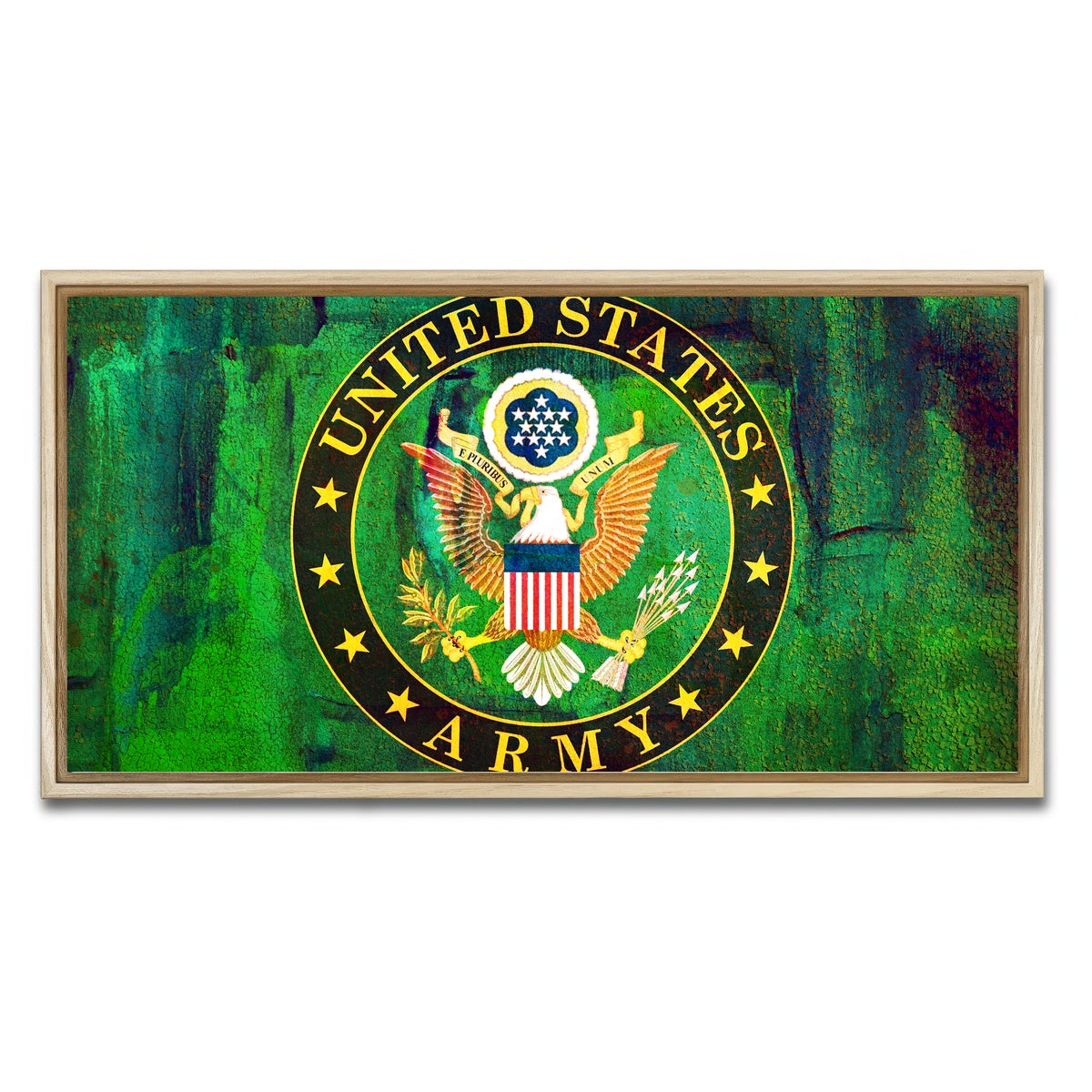 AUTO-MOCKUP WHITE | US Army | 1 Piece | Natural Framed Canvas | group=2x1