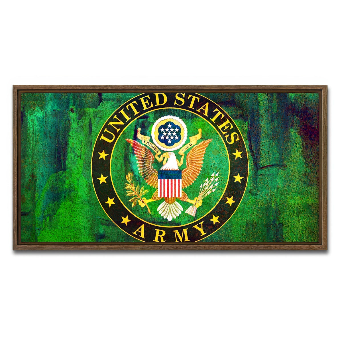 AUTO-MOCKUP WHITE | US Army | 1 Piece | Walnut Framed Canvas | group=2x1