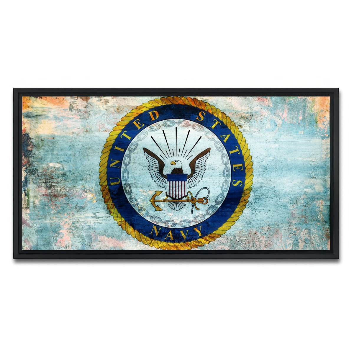 AUTO-MOCKUP WHITE | US Navy | 1 Piece | Black Framed Canvas | group=2x1
