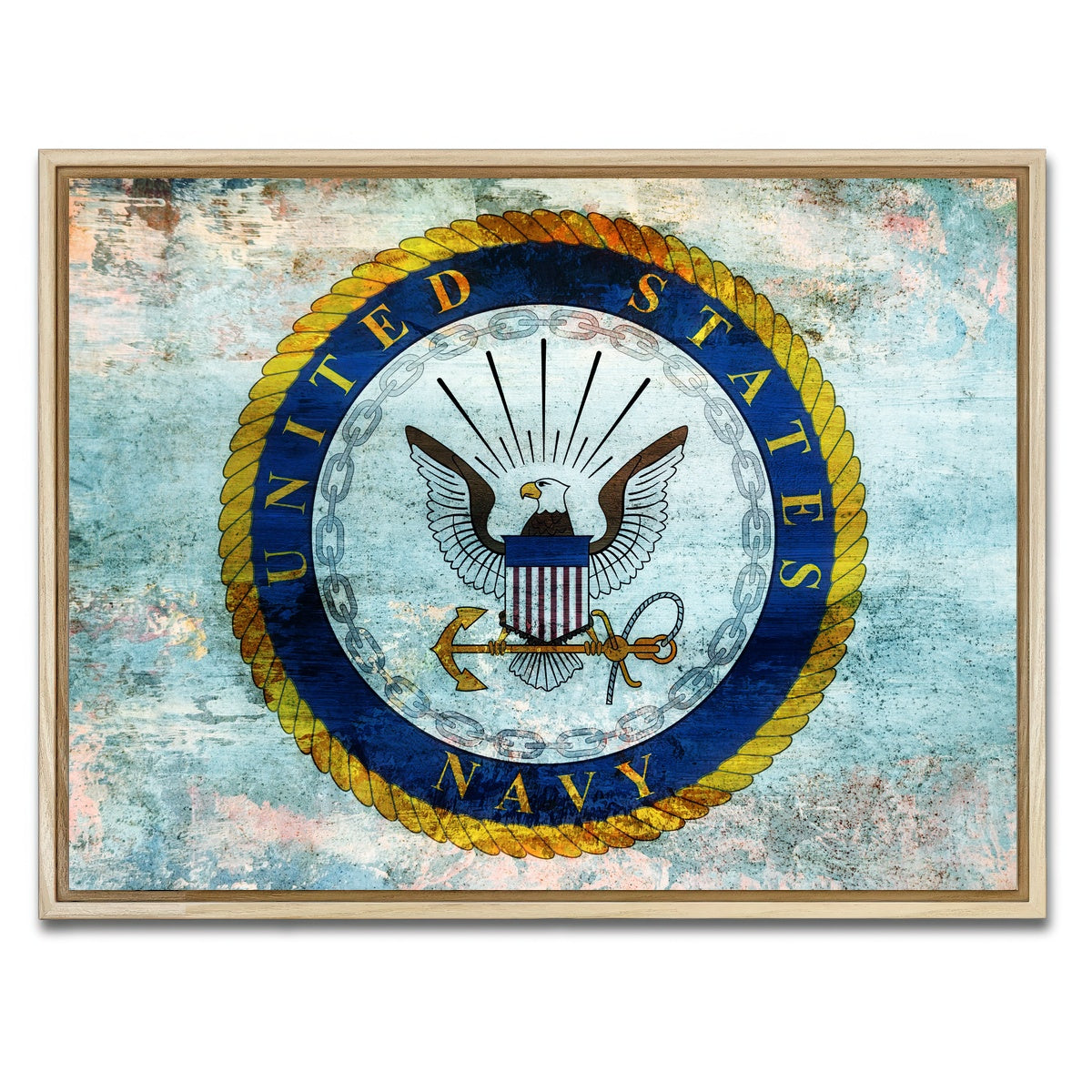 AUTO-MOCKUP WHITE | US Navy | 1 Piece | Natural Framed Canvas | group=4x3