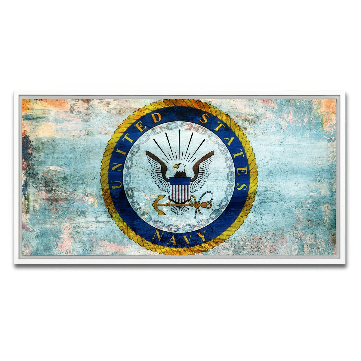 AUTO-MOCKUP WHITE | US Navy | 1 Piece | White Framed Canvas | group=2x1