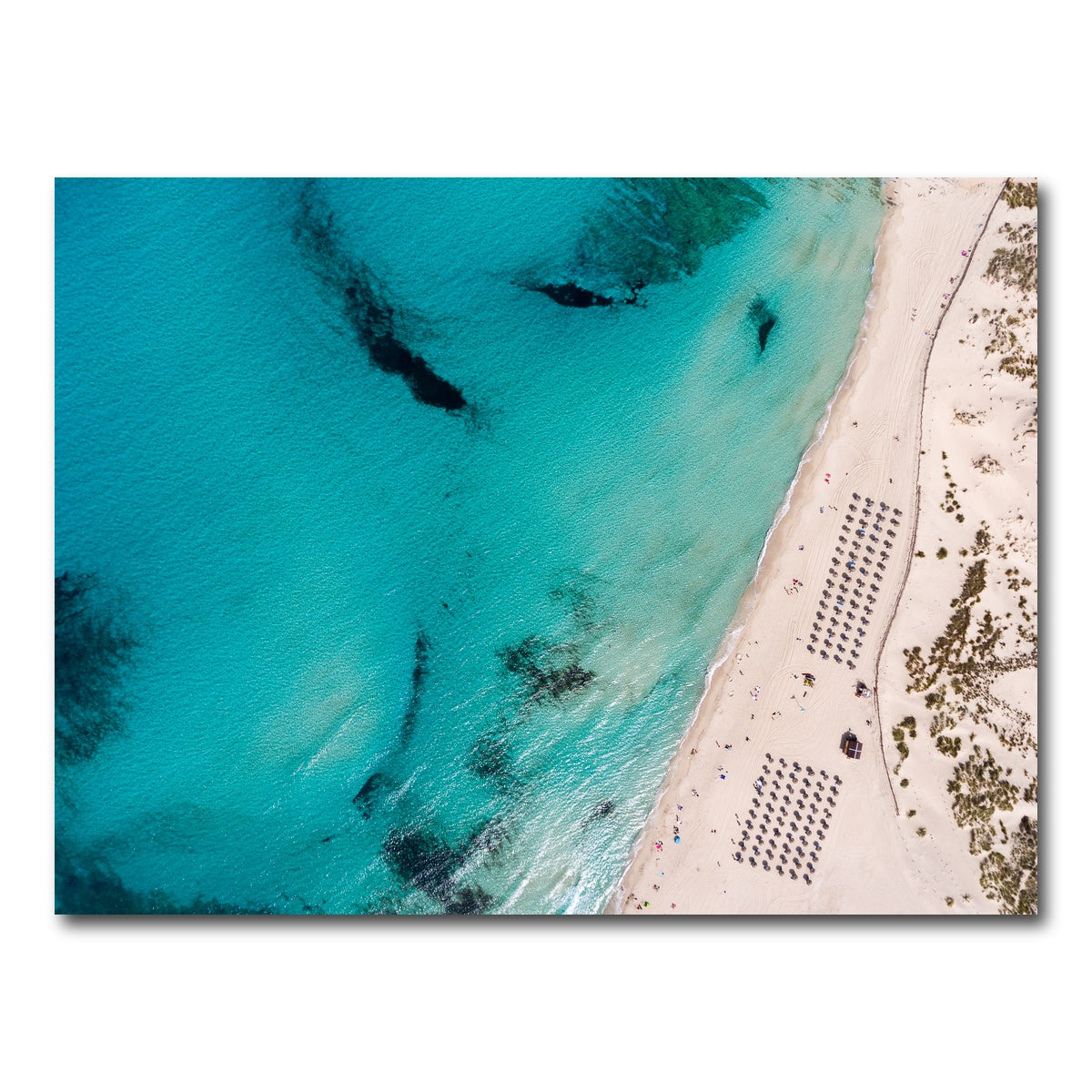 AUTO-MOCKUP WHITE | Umbrella Beach | 1 Piece | Gallery Wrap Canvas | group=4x3