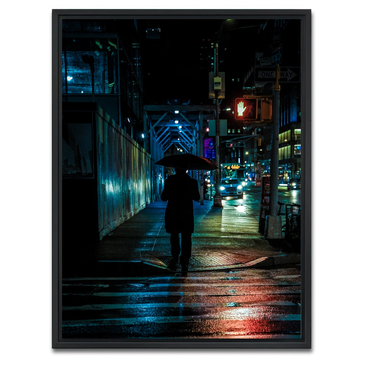 AUTO-MOCKUP WHITE | Umbrella Night | 1 Piece | Black Framed Canvas | group=3x4