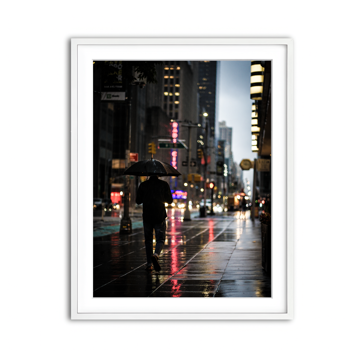 Framed Print 3x4 White