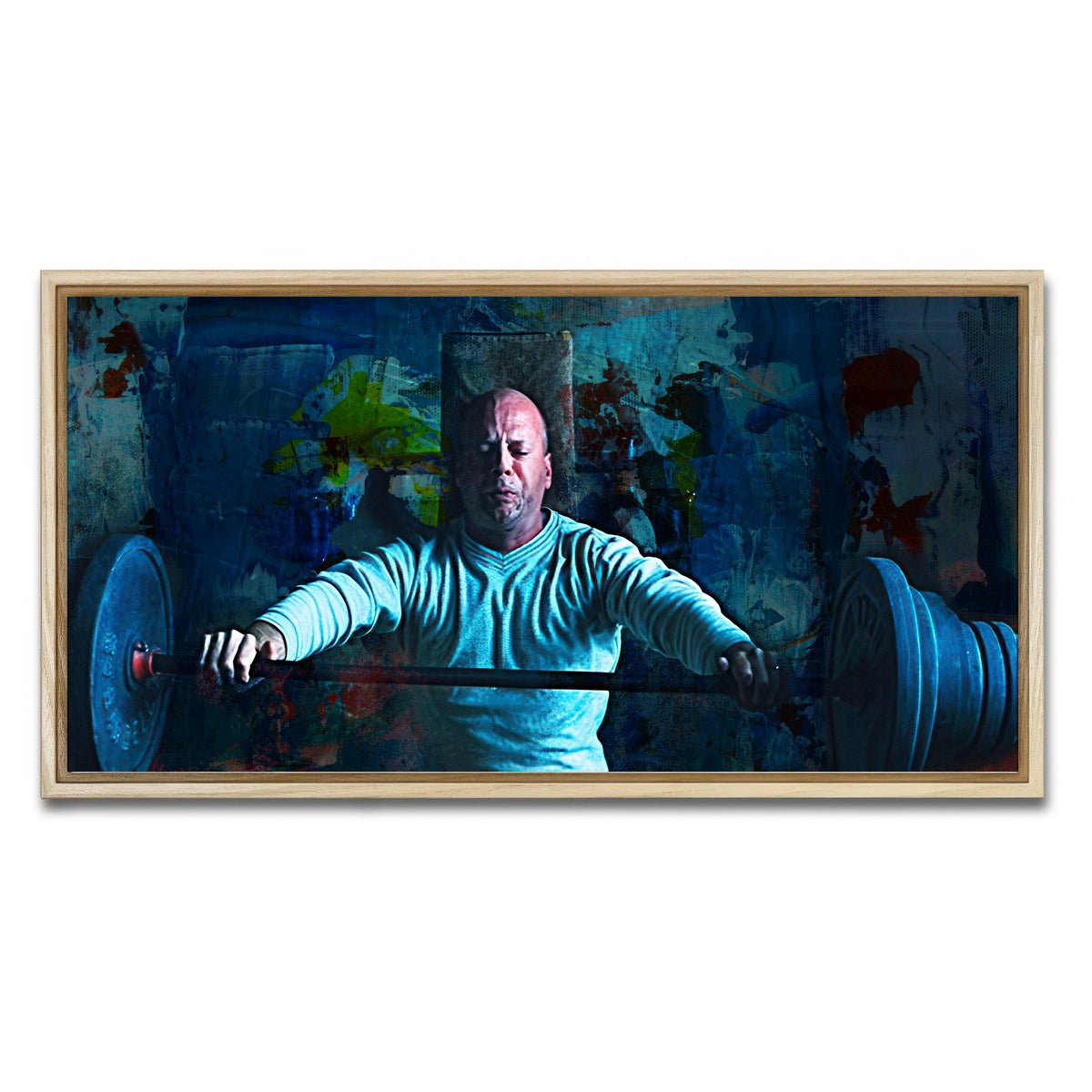 AUTO-MOCKUP WHITE | Unbreakable Bench Press | 1 Piece | Natural Framed Canvas | group=2x1