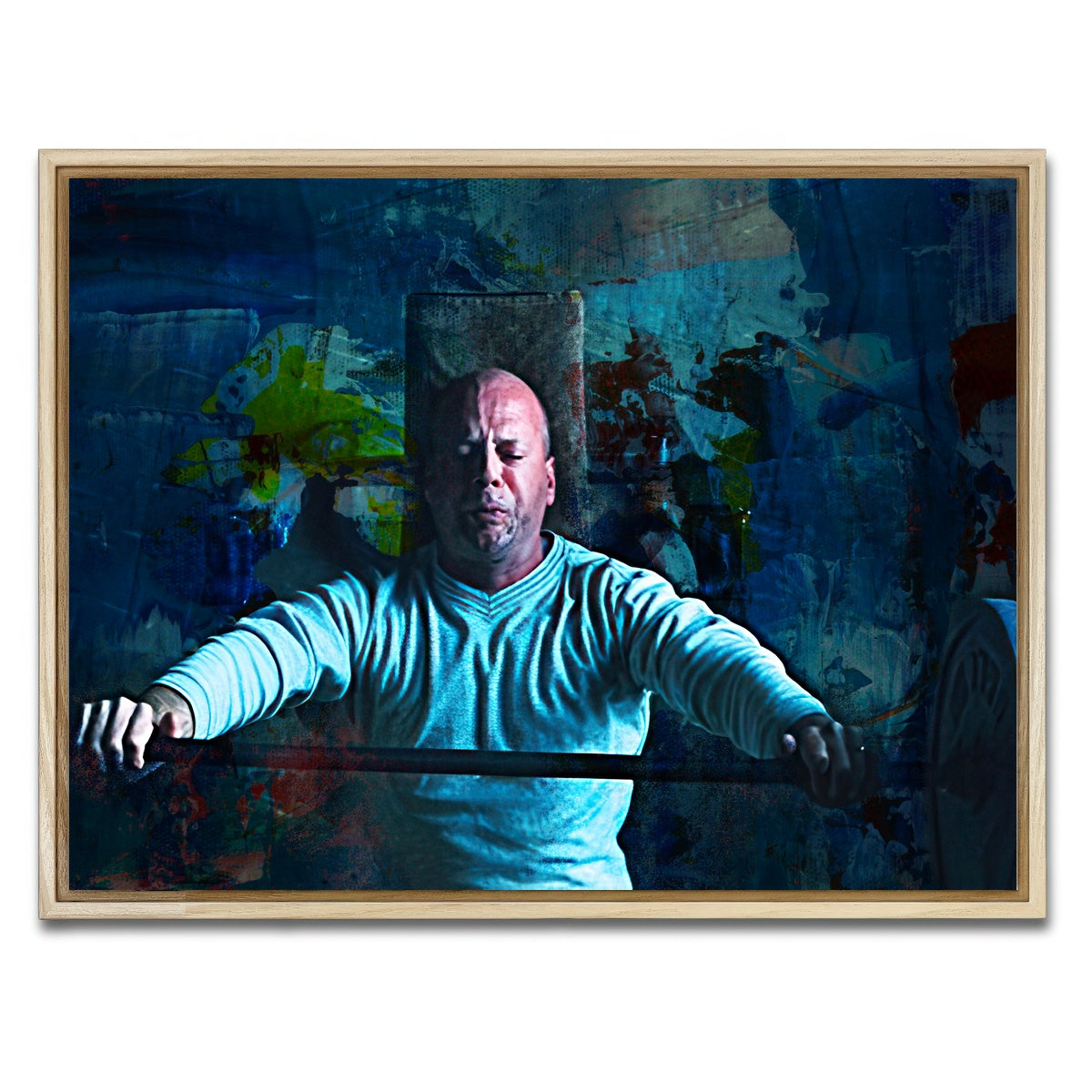 AUTO-MOCKUP WHITE | Unbreakable Bench Press | 1 Piece | Natural Framed Canvas | group=4x3