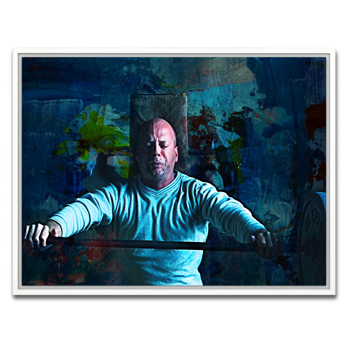 AUTO-MOCKUP WHITE | Unbreakable Bench Press | 1 Piece | White Framed Canvas | group=4x3