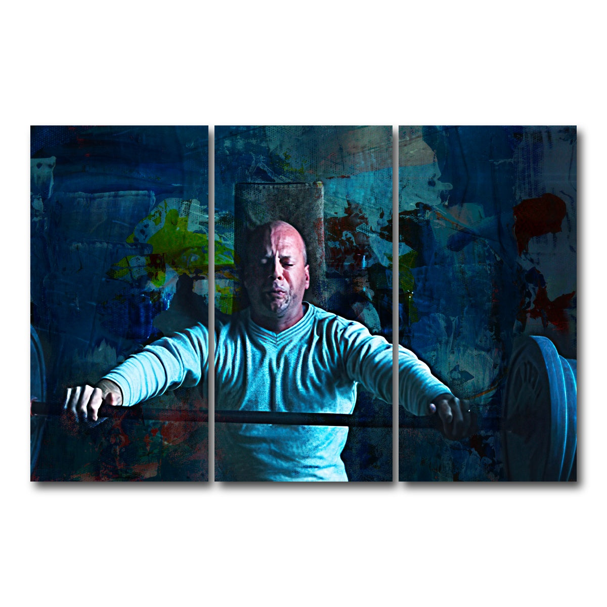 AUTO-MOCKUP WHITE | Unbreakable Bench Press | 3 Piece | Gallery Wrap Canvas | group=12x24